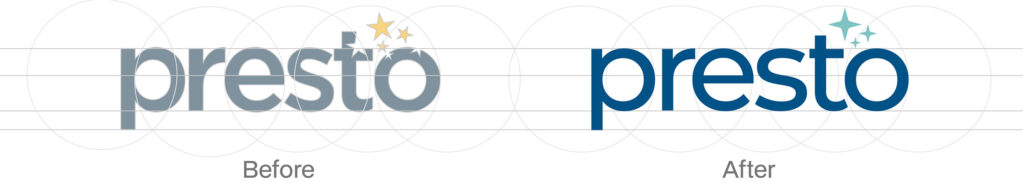 Presto Old Logo to Presto New Logo